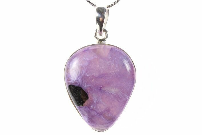 Siberian Charoite Pendant (Necklace) - Sterling Silver #265219